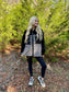 Feels like Home Checkerboard Faux Fur and Leather Jacket