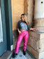 On Wednesdays Pink Leather Pants
