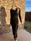 Dutton's Black Denim Skirt