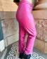 On Wednesdays Pink Leather Pants