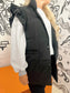 Black Ruffle Vest